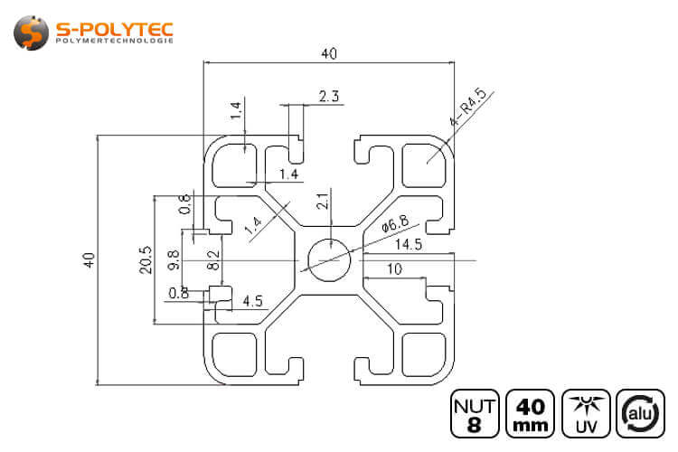 Het unieke ontwerp van de systeemprofielen combineert een laag gewicht met een hoge stijfheid